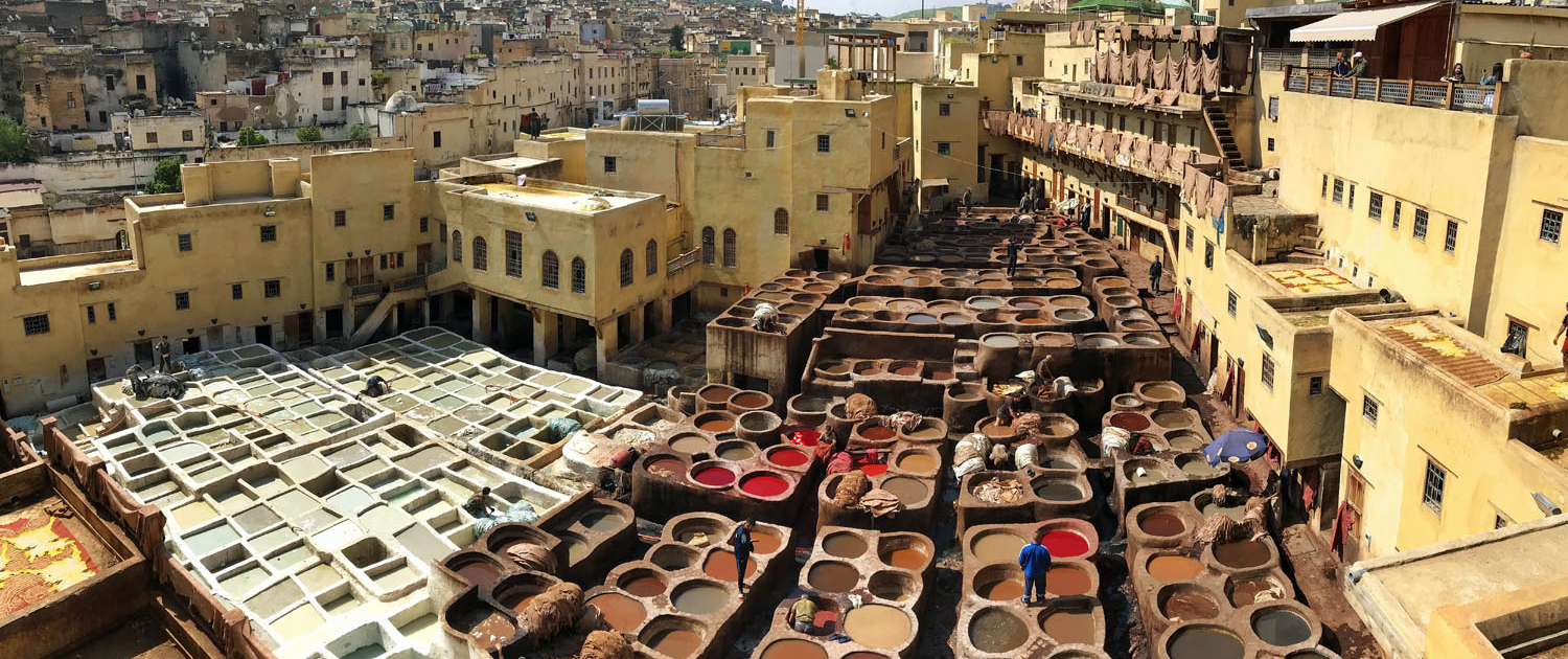 Maroc - Fès : tanneries